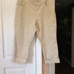 NEW Soft Surroundings crop leggings size L